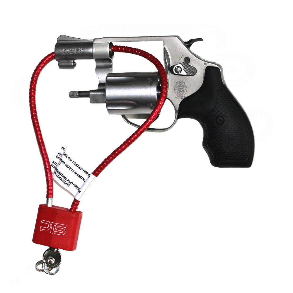10pk 15" Cable Gun Safety Wire Lock R10SC1 R10SC3 R11SC3 Red 2 Keys Pistol Rifle 