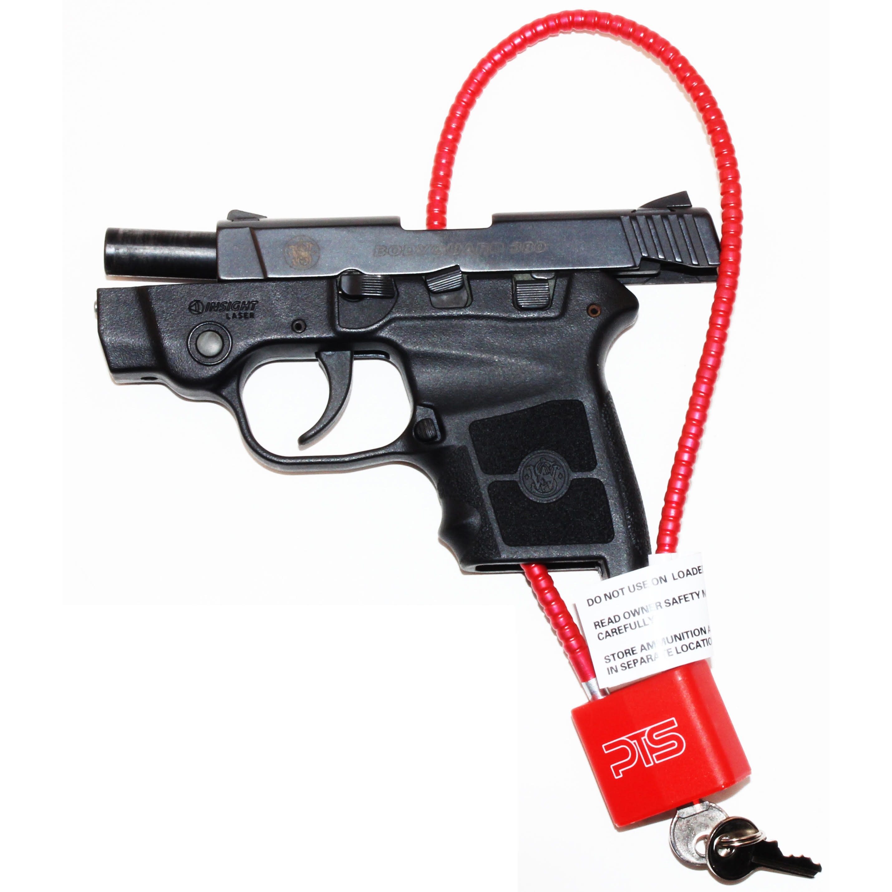 Cable Gun Lock 9" Trigger Pistol Shotgun Rifle Childsafe Lock Keyed Alike Qty 3 